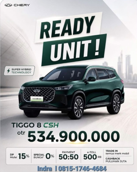 Harga Chery Tiggon8 CHS - Promo Chery Karawang 2026
